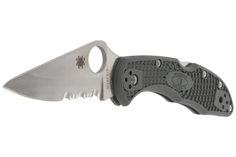 Couteau pliant Spyderco Delica 4 C11PSFG vert feuillage en nylon/fibre de verre 10,8cm
