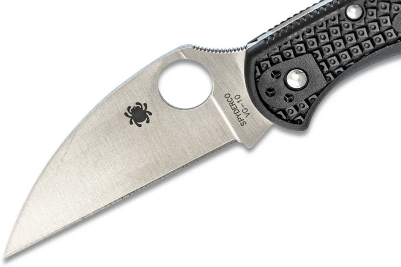 Couteau pliant Spyderco Delica 4 C11FPWCBK Wharncliffe manche nylon/fibre de verre noir 10,8cm