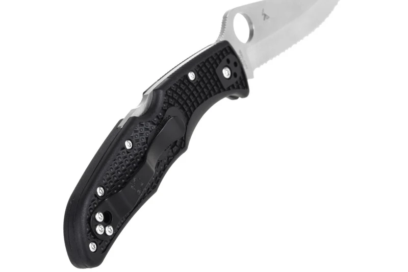 Couteau pliant Spyderco Endura 4 C10SBK double dentelure nylon/fibre de verre noir 12,6cm