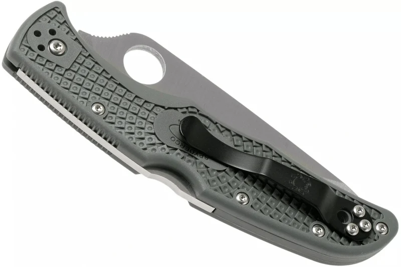 Couteau pliant Spyderco Endura 4 C10PSFG semi denté vert nylon/fibre de verre 12,6cm