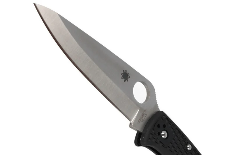 Couteau pliant Spyderco Endura 4 C10PBK biseauté en nylon/fibre de verre noir 12,6cm