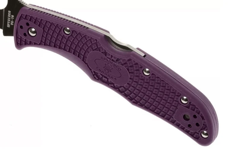 Couteau pliant Spyderco Endura 4 C10FPPR nylon/fibre de verre violet 12,6cm