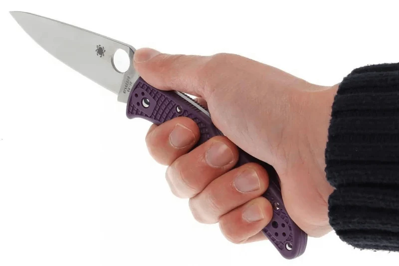 Couteau pliant Spyderco Endura 4 C10FPPR nylon/fibre de verre violet 12,6cm