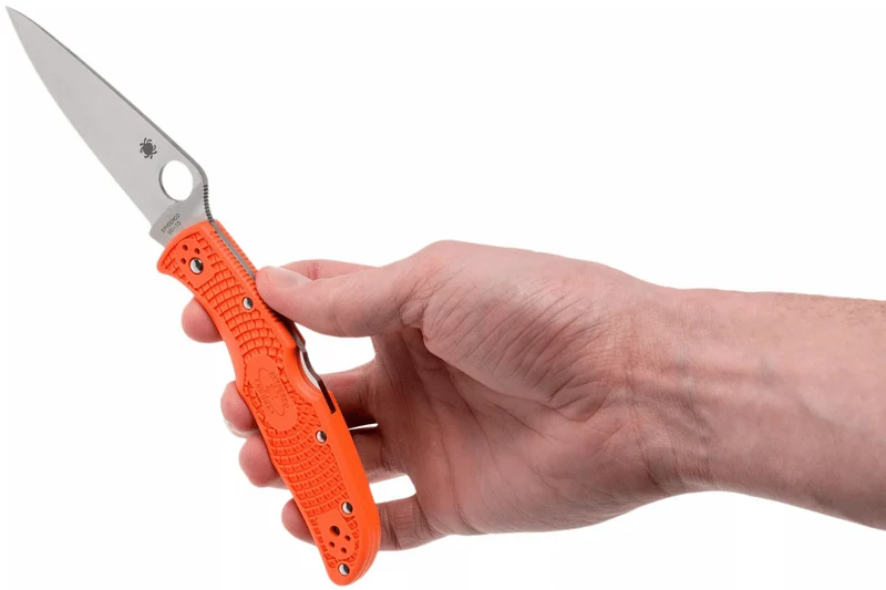 Couteau pliant Spyderco Endura 4 C10FPOR nylon/fibre de verre orange 12,6cm
