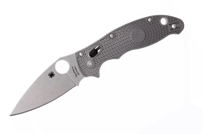 Couteau pliant Spyderco Manix 2 Maxamet C101PGY2 en copolymère/fibre de verre gris 11,8cm