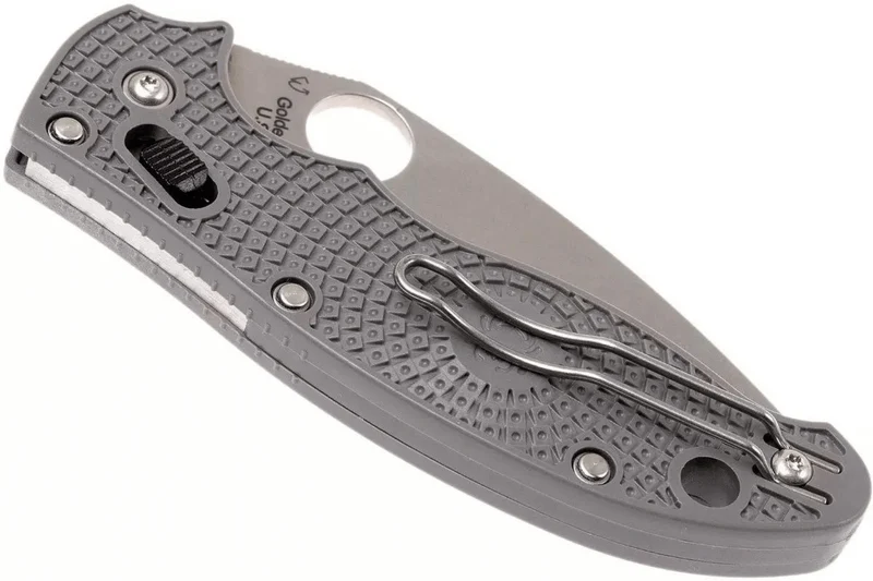 Couteau pliant Spyderco Manix 2 Maxamet C101PGY2 en copolymère/fibre de verre gris 11,8cm