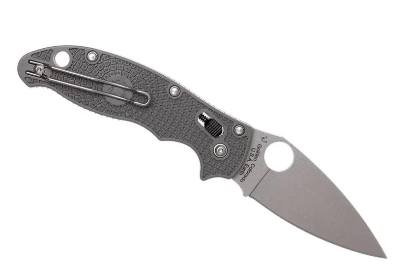 Couteau pliant Spyderco Manix 2 Maxamet C101PGY2 en copolymère/fibre de verre gris 11,8cm