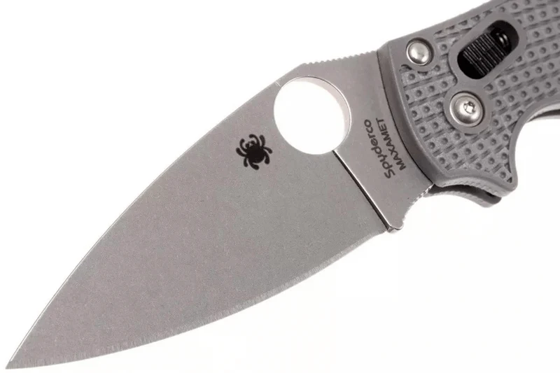 Couteau pliant Spyderco Manix 2 Maxamet C101PGY2 en copolymère/fibre de verre gris 11,8cm