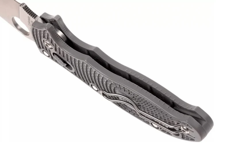 Couteau pliant Spyderco Manix 2 Maxamet C101PGY2 en copolymère/fibre de verre gris 11,8cm