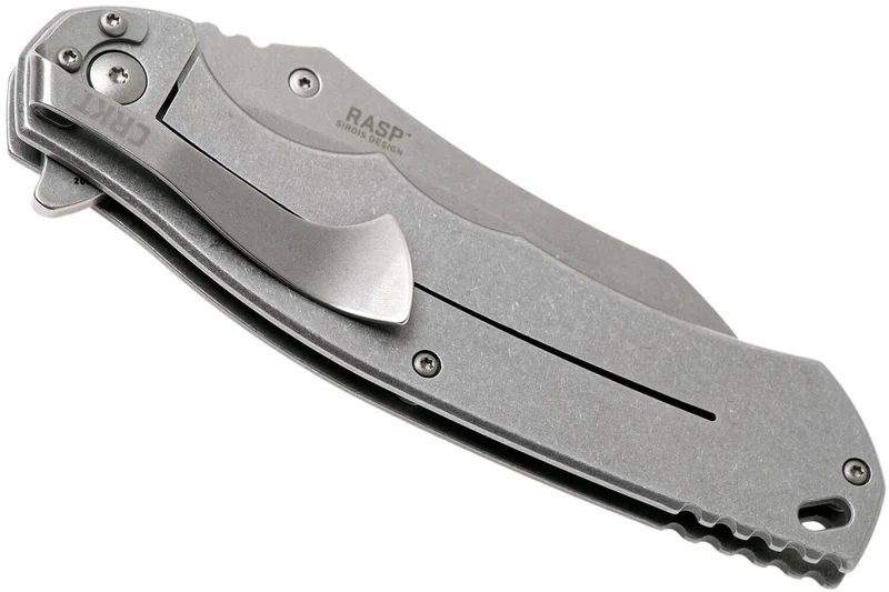 Couteau pliant CRKT RASP 2081 manche acier inox 12,8cm