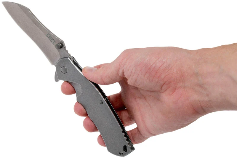 Couteau pliant CRKT RASP 2081 manche acier inox 12,8cm
