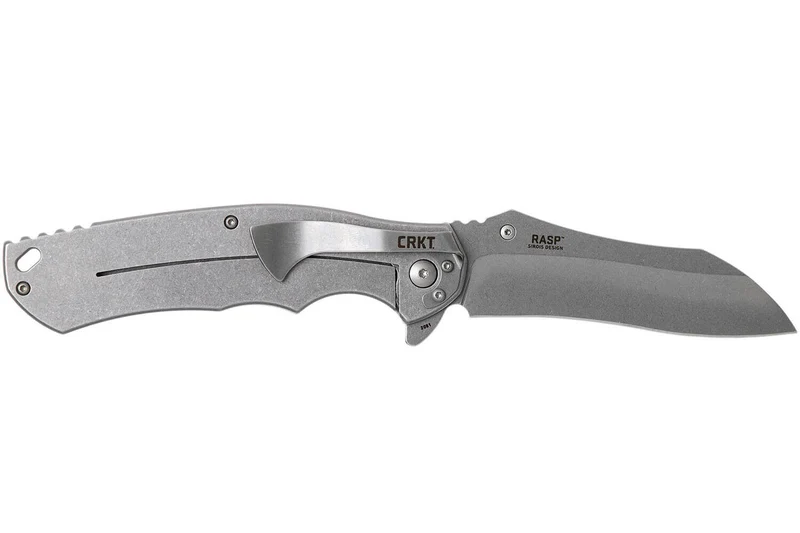 Couteau pliant CRKT RASP 2081 manche acier inox 12,8cm