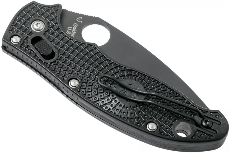 Couteau pliant Spyderco Manix 2 C101PBBK2 manche en nylon/fibre de verre noir 11,8cm