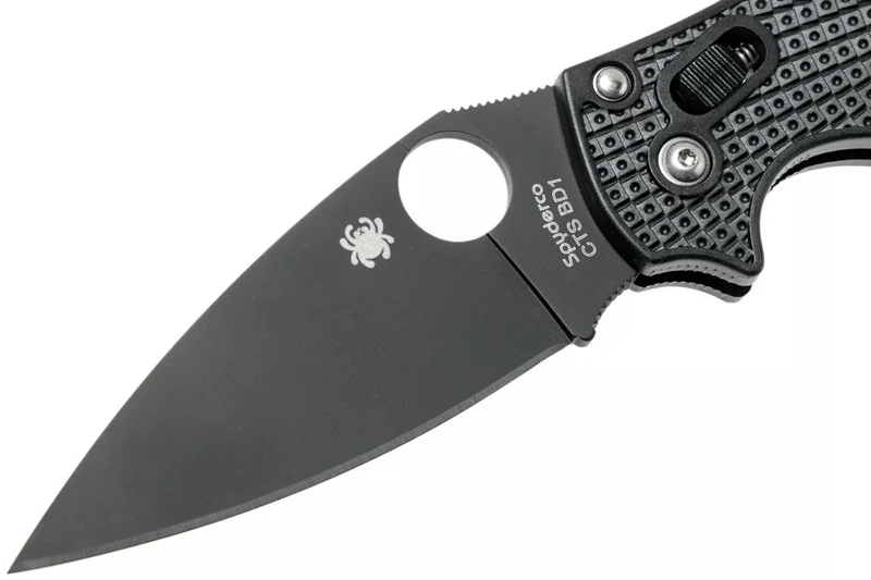 Couteau pliant Spyderco Manix 2 C101PBBK2 manche en nylon/fibre de verre noir 11,8cm