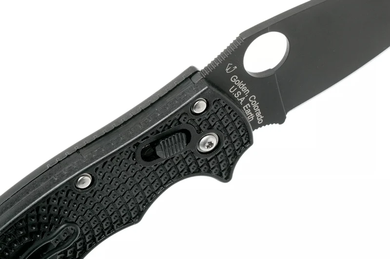 Couteau pliant Spyderco Manix 2 C101PBBK2 manche en nylon/fibre de verre noir 11,8cm