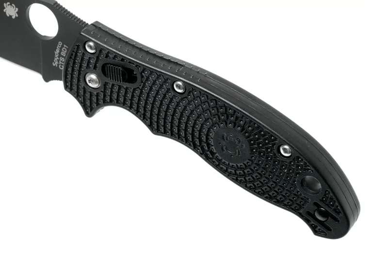 Couteau pliant Spyderco Manix 2 C101PBBK2 manche en nylon/fibre de verre noir 11,8cm