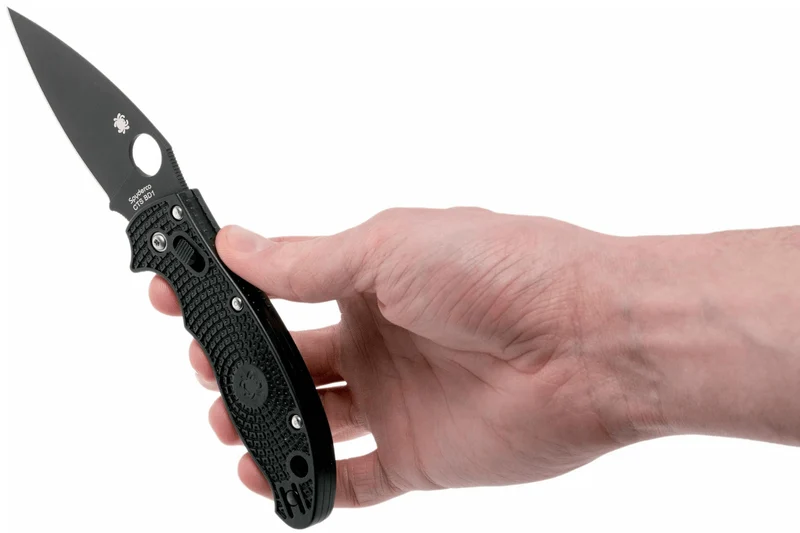 Couteau pliant Spyderco Manix 2 C101PBBK2 manche en nylon/fibre de verre noir 11,8cm