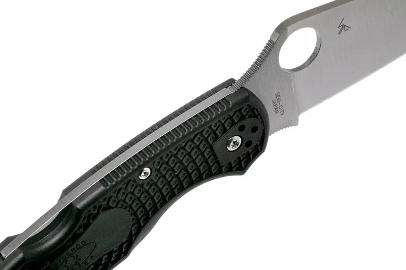 Couteau pliant Spyderco Police 4 C07PBK4 en nylon/fibre de verre noir 14,1cm