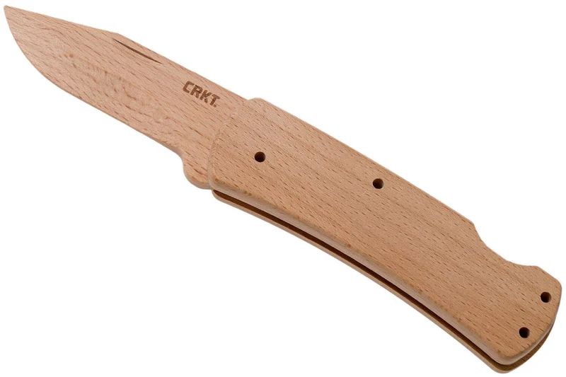 Couteau pliant CRKT NATHAN EN KIT 1032 manche hêtre 11,7cm - A monter
