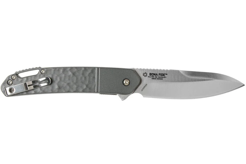 Couteau pliant CRKT BONA FIDE GRIS K540GXP manche aluminium 11,8cm