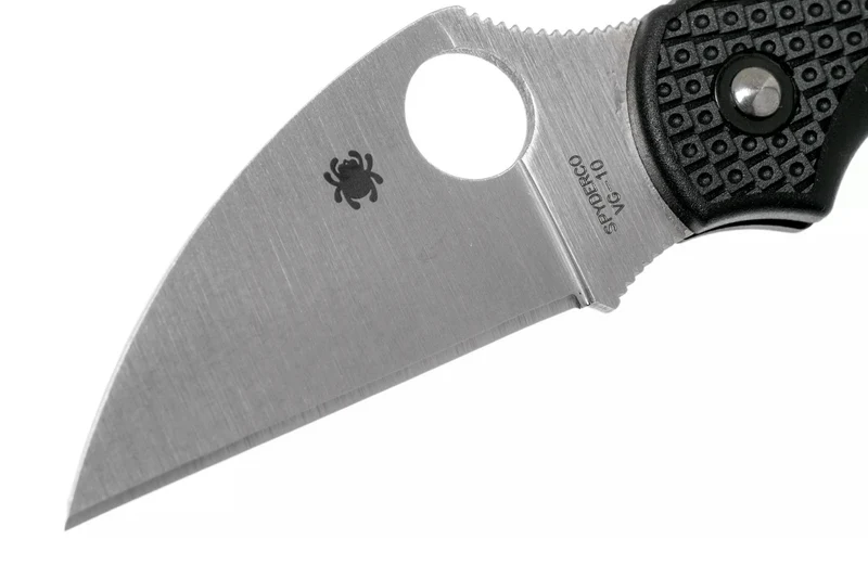 Couteau pliant Spyderco Dragonfly 2 C28FPWCBK2 Wharncliffe manche en nylon/fibre de verre noir 8,5cm