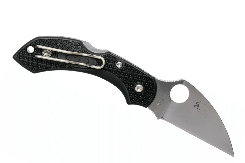 Couteau pliant Spyderco Dragonfly 2 C28FPWCBK2 Wharncliffe manche en nylon/fibre de verre noir 8,5cm