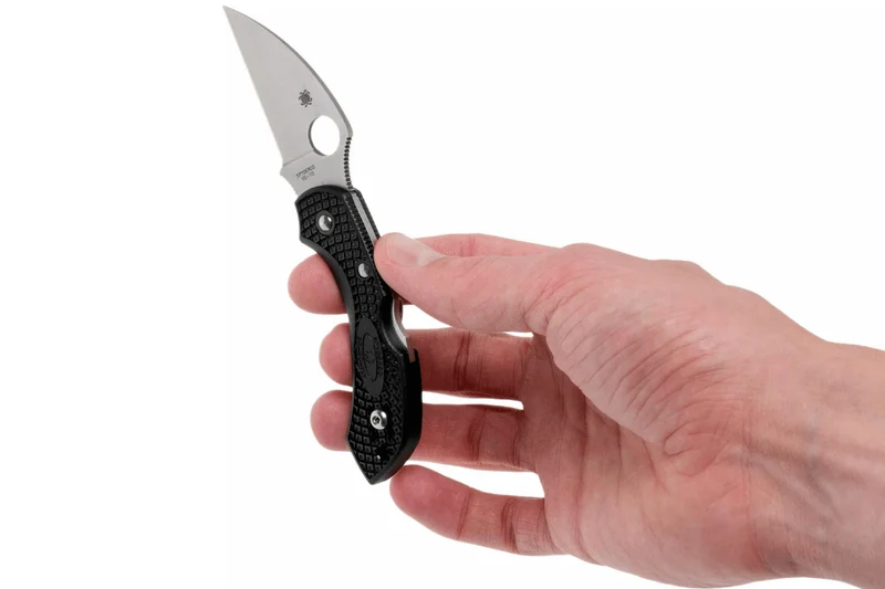 Couteau pliant Spyderco Dragonfly 2 C28FPWCBK2 Wharncliffe manche en nylon/fibre de verre noir 8,5cm