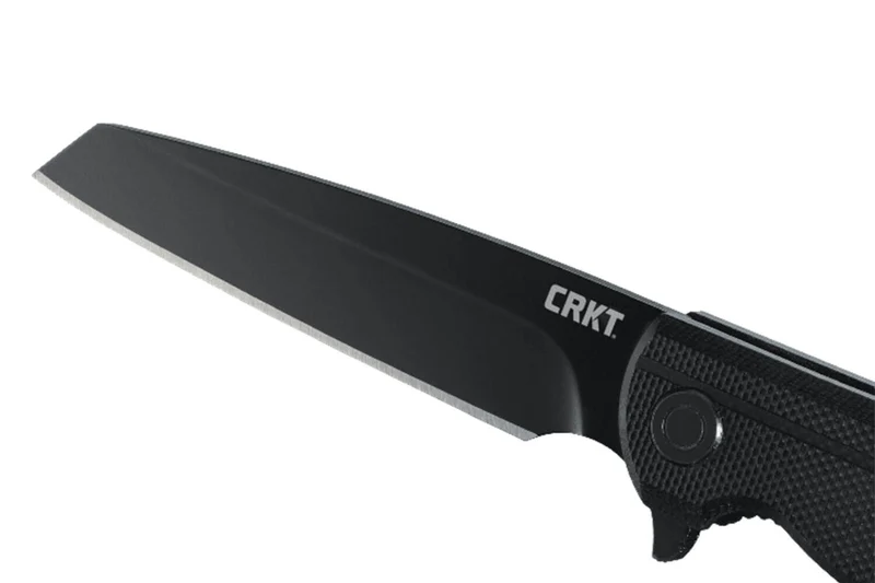 Couteau pliant CRKT LCK + TANTO BLACK-OUT 3802K manche nylon/fibres de verre 10,5cm
