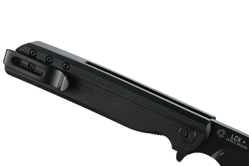 Couteau pliant CRKT LCK + TANTO BLACK-OUT 3802K manche nylon/fibres de verre 10,5cm