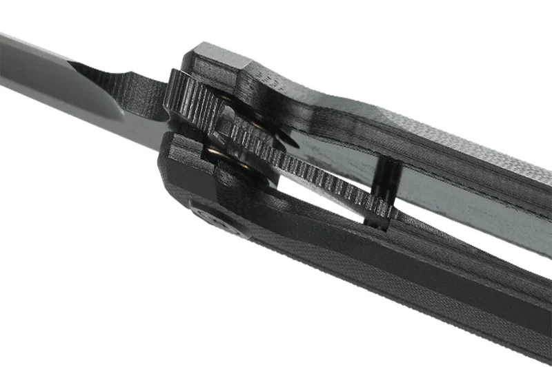Couteau pliant CRKT LCK + TANTO BLACK-OUT 3802K manche nylon/fibres de verre 10,5cm