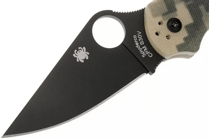 Couteau pliant Spyderco Para 3 C223GPCMOBK manche G10 camouflage noir 10,9cm