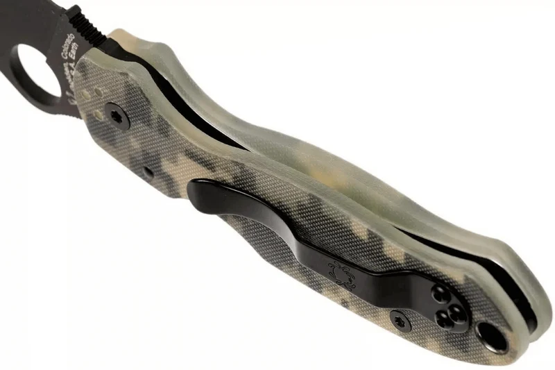 Couteau pliant Spyderco Para 3 C223GPCMOBK manche G10 camouflage noir 10,9cm