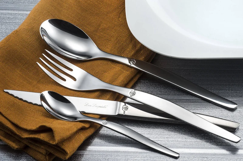 Cuillère à café Lou Laguiole Jet tout inox 14cm