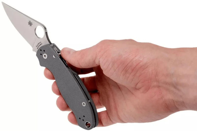 Couteau pliant Spyderco Para 3 C223GPDGY manche G10 gris 10,9cm