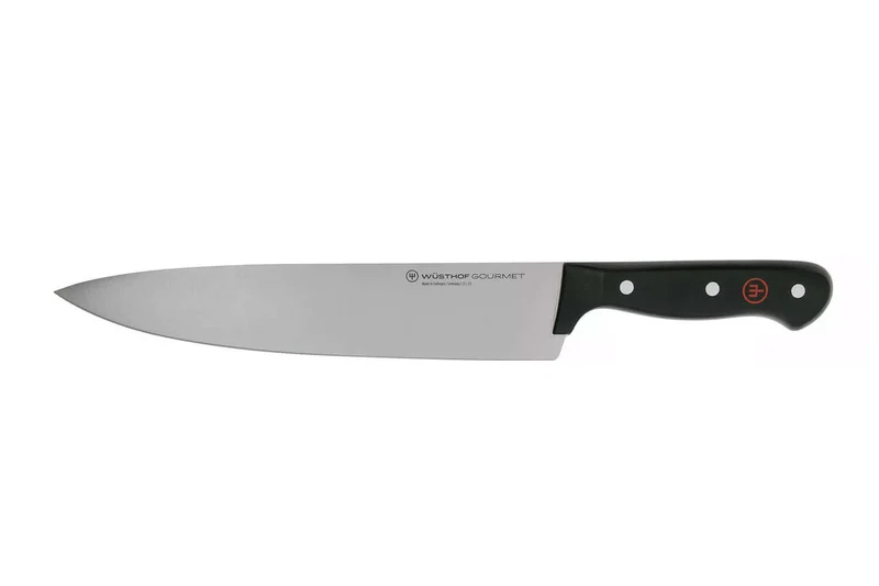Serviette de chef Wüsthof Gourmet 5 pièces : 4 couteaux + 1 fusil à aiguiser