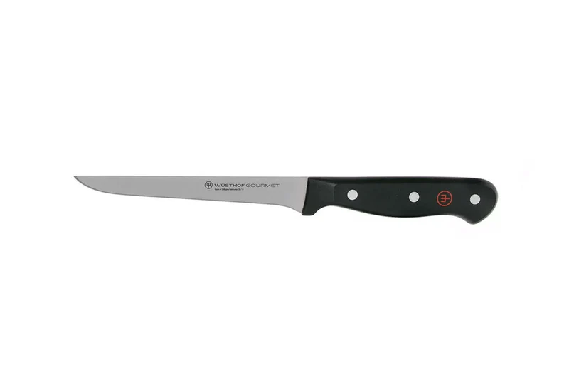 Serviette de chef Wüsthof Gourmet 5 pièces : 4 couteaux + 1 fusil à aiguiser