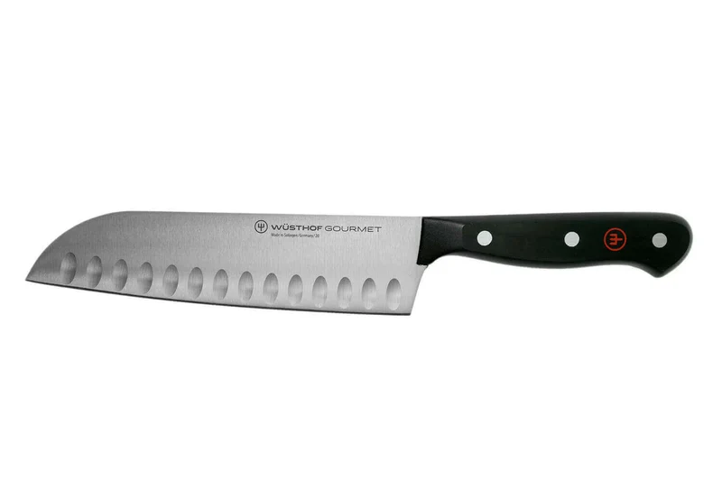 Couteau santoku Wüsthof Gourmet lame alvéolée 17cm