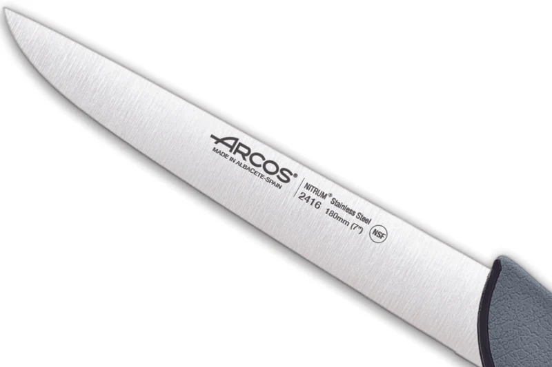 Couteau à saigner professionnel Arcos Colour Prof 241600 lame 18cm manche en PP