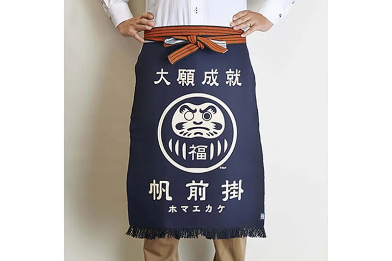 Tablier de cuisine japonais Anything Maekake Daruma