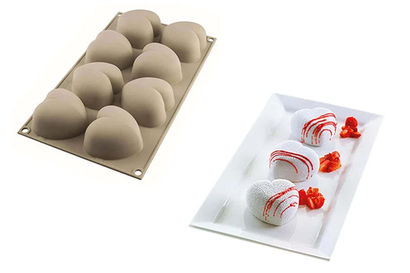 Moule silicone 3D Silikomart Cuoricino