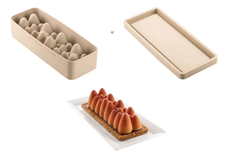 Kit moule à gâteau en silicone Silikomart Ice Glow
