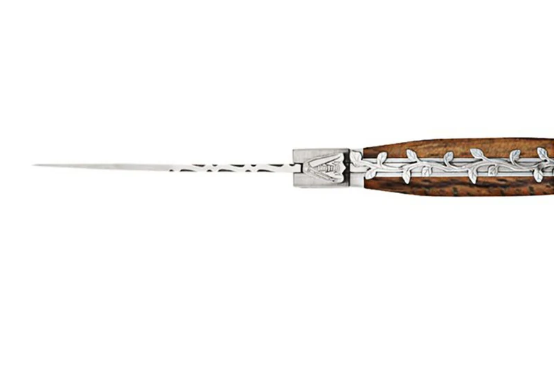 Couteau pliant Laguiole Bougna Baroque 12cm bois zébré