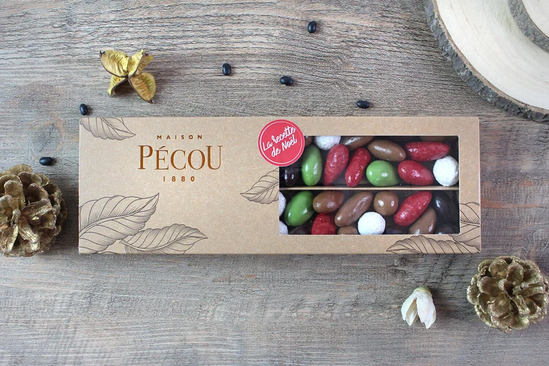 Chocolats Pécou Féérie de Noël - assortiment de friandises