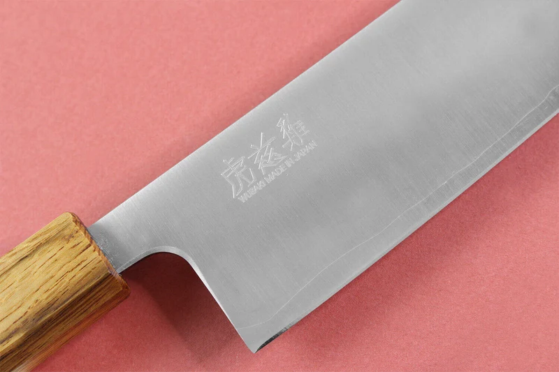 Couteau kiritsuke japonais artisanal Wusaki Migaki G3 24cm