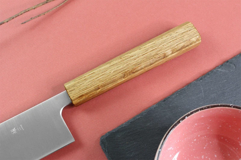 Couteau kiritsuke japonais artisanal Wusaki Migaki G3 24cm