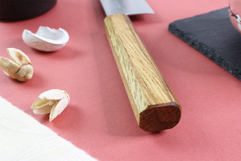 Couteau kiritsuke japonais artisanal Wusaki Migaki G3 24cm