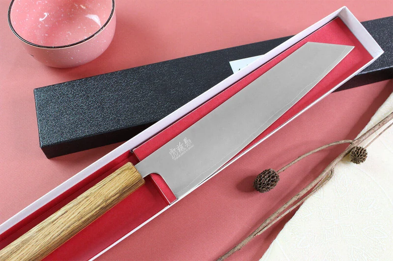 Couteau kiritsuke japonais artisanal Wusaki Migaki G3 24cm