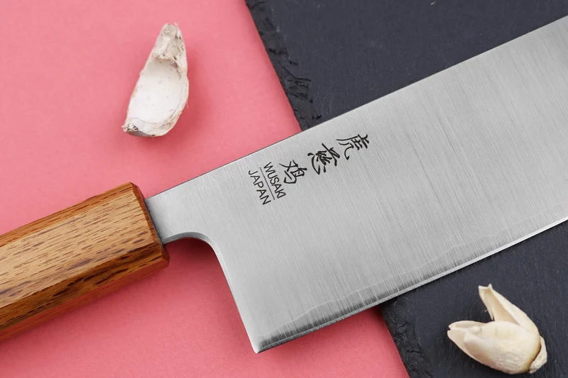 Couteau nakiri japonais artisanal Wusaki Migaki G3 16,5cm