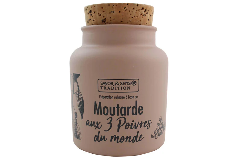 Moutarde Savor&Sens aux 3 poivres du monde - 110g