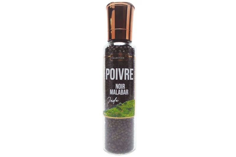 Moulin à poivre de Malabar noir des Indes Savor&Sens - 175g